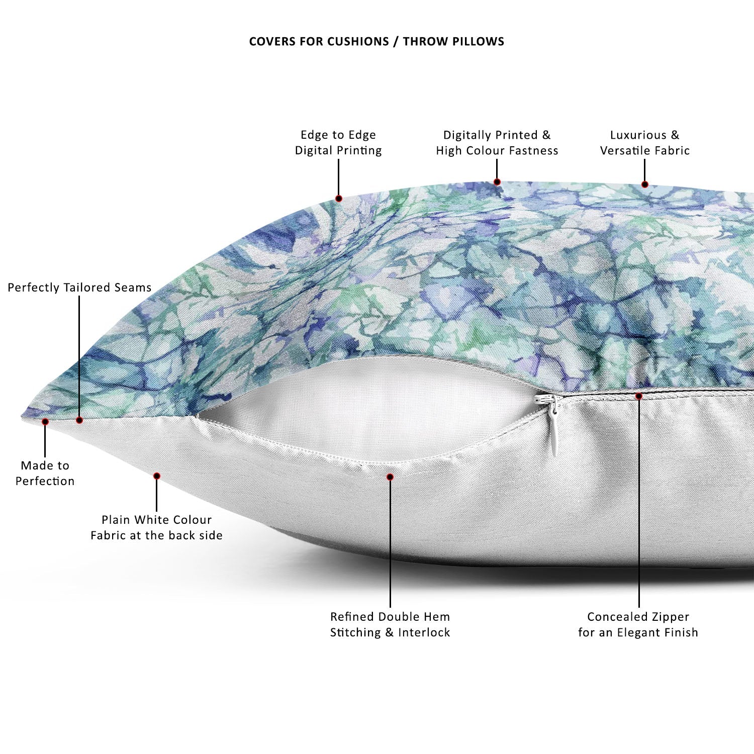 Bright Emerald Cushion Cover Throw Pillow