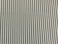 Designer Grey White Water & Stain Resistant Indoor Outdoor Nautical Stripe Upholstery Drapery Fabric