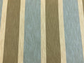 Castel de Maison Rita Cotton Linen Beige Brown Blue Nautical Stripe Upholstery Drapery Fabric