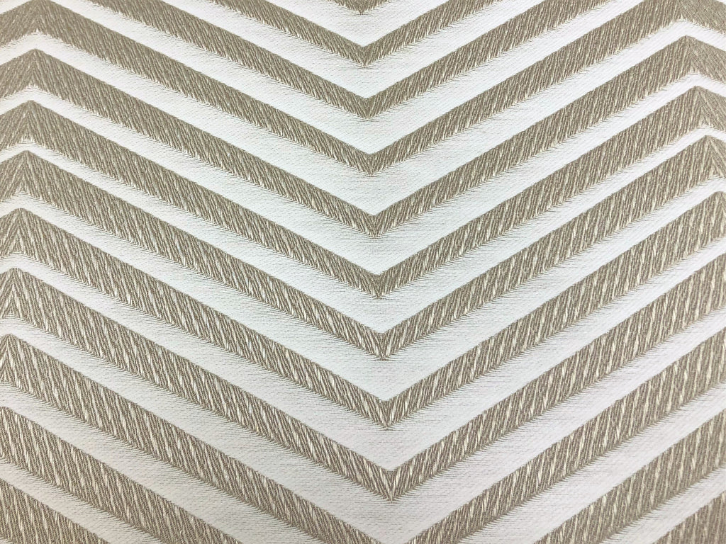 Romo Black Edition Xanadu Clay 7591/05 Beige Cream Silk Cotton Chevron Upholstery Drapery Fabric
