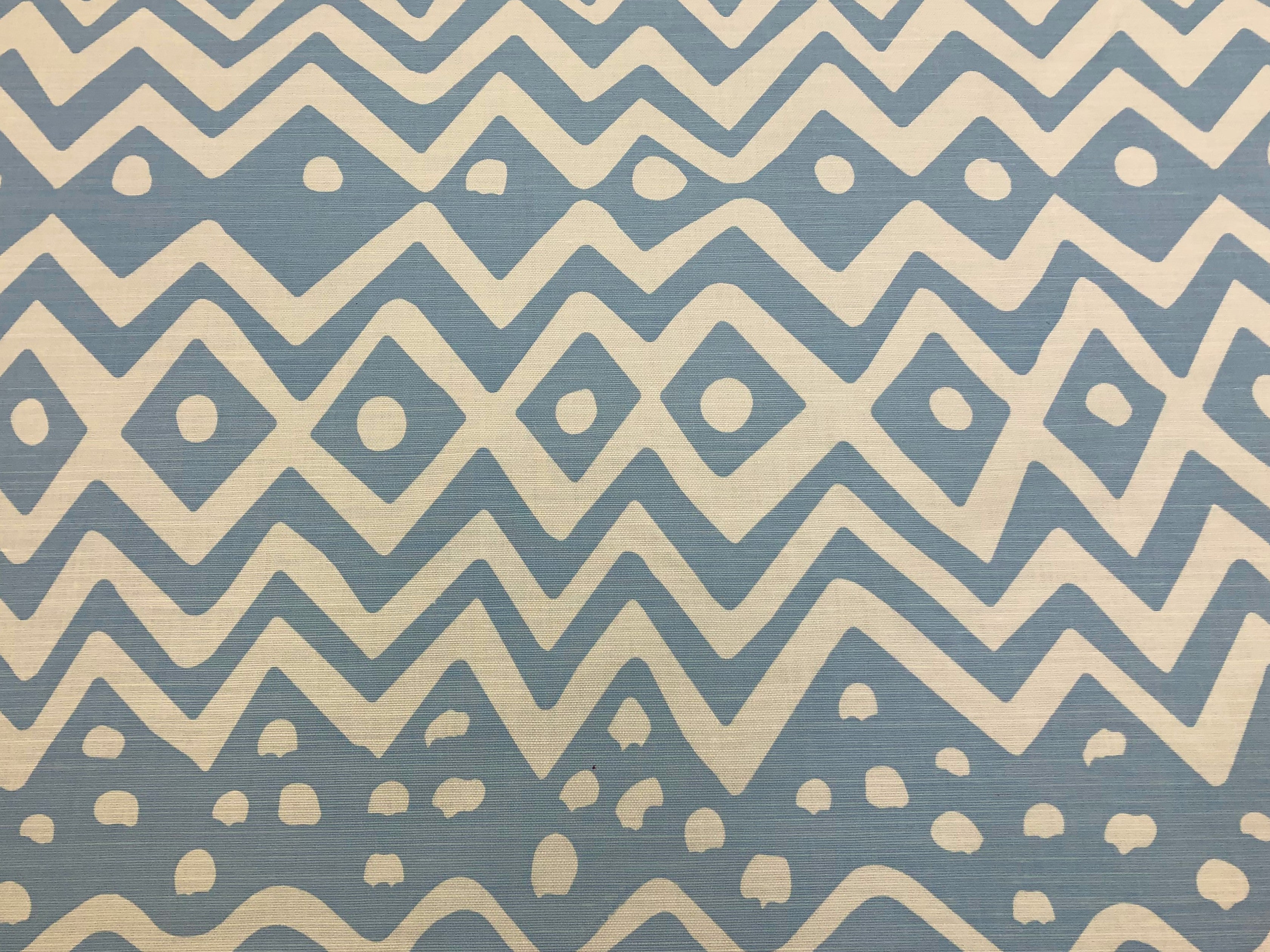 Quadrille China Seas Deauville Aqua Blue White Linen Cotton Upholstery Drapery Fabric