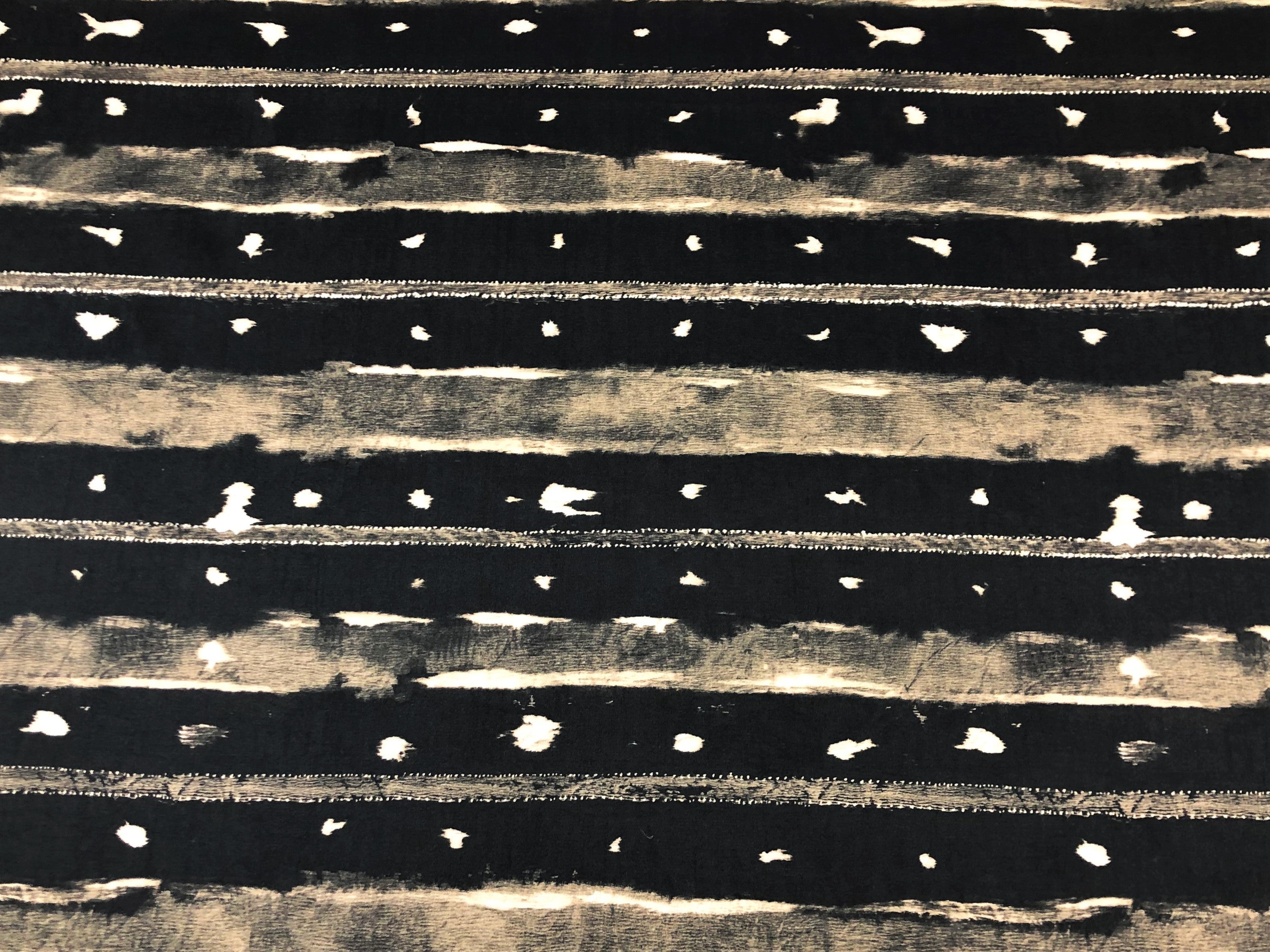 ALLURE BERKANE-COCOA STRIPE TRIBAL PRINT ON COTTON SATIN Abstract DECORATIVE, DRAPERY & UPHOLSTERY Fabric