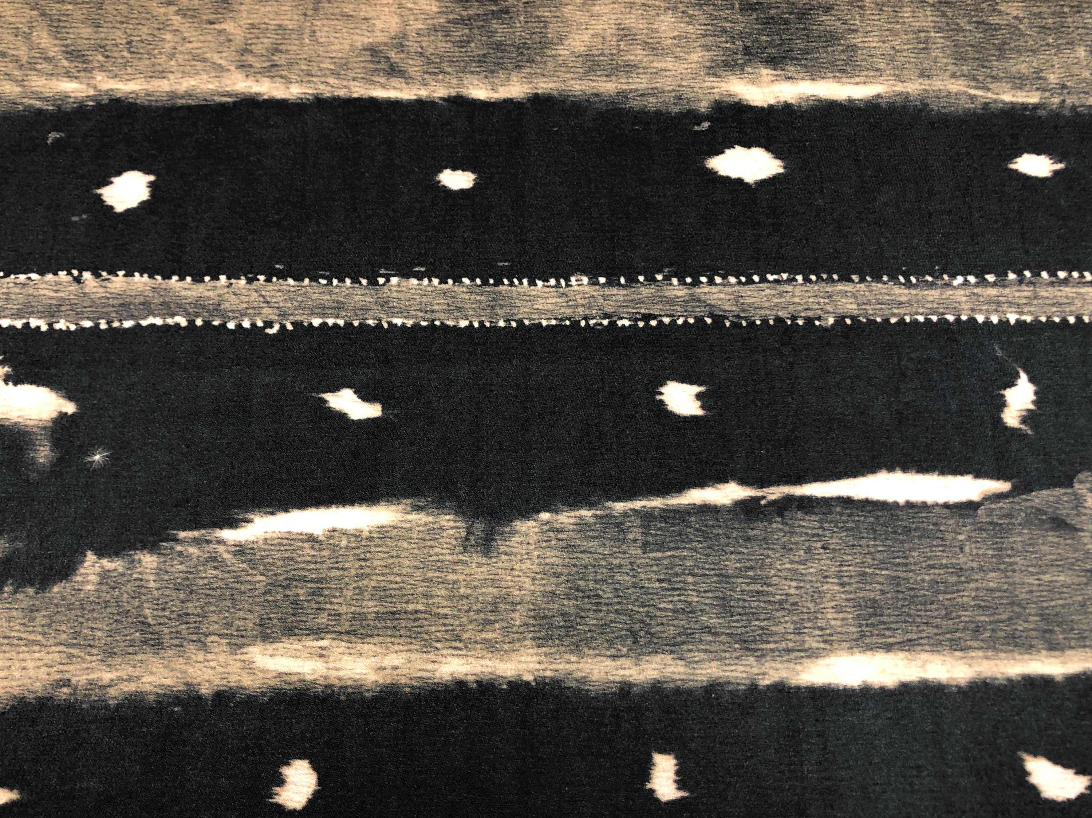 ALLURE BERKANE-COCOA STRIPE TRIBAL PRINT ON COTTON SATIN Abstract DECORATIVE, DRAPERY & UPHOLSTERY Fabric