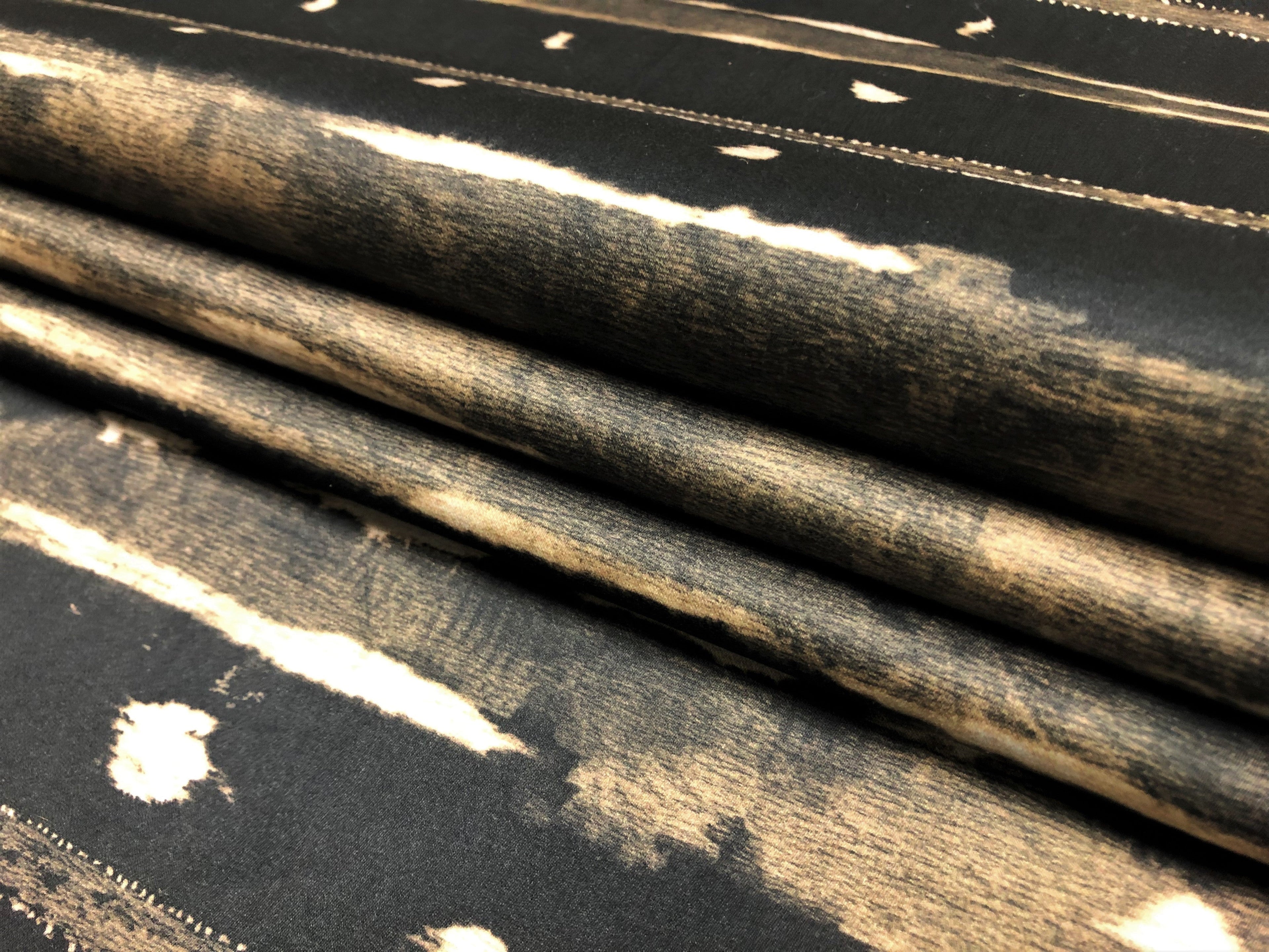 ALLURE BERKANE-COCOA STRIPE TRIBAL PRINT ON COTTON SATIN Abstract DECORATIVE, DRAPERY & UPHOLSTERY Fabric