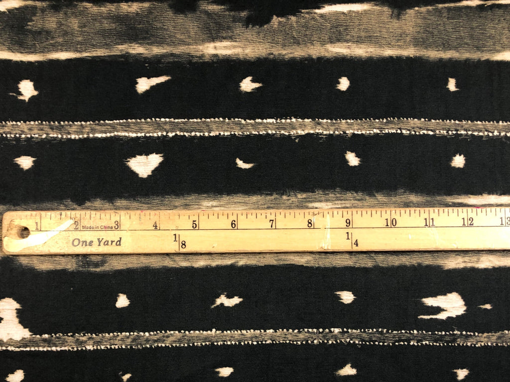 ALLURE BERKANE-COCOA STRIPE TRIBAL PRINT ON COTTON SATIN Abstract DECORATIVE, DRAPERY & UPHOLSTERY Fabric