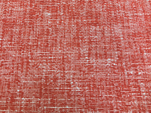 1 1/3 Yd Designer Water & Stain Resistant Indoor Outdoor Coral White Abstract Woven Upholstery Drapery Fabric