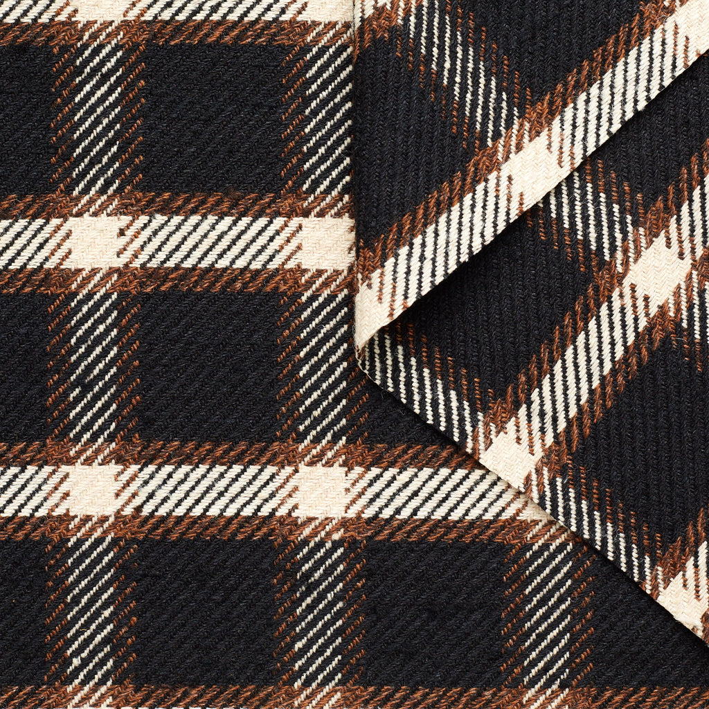 T23M05064 | Silk & Wool Check Tweed