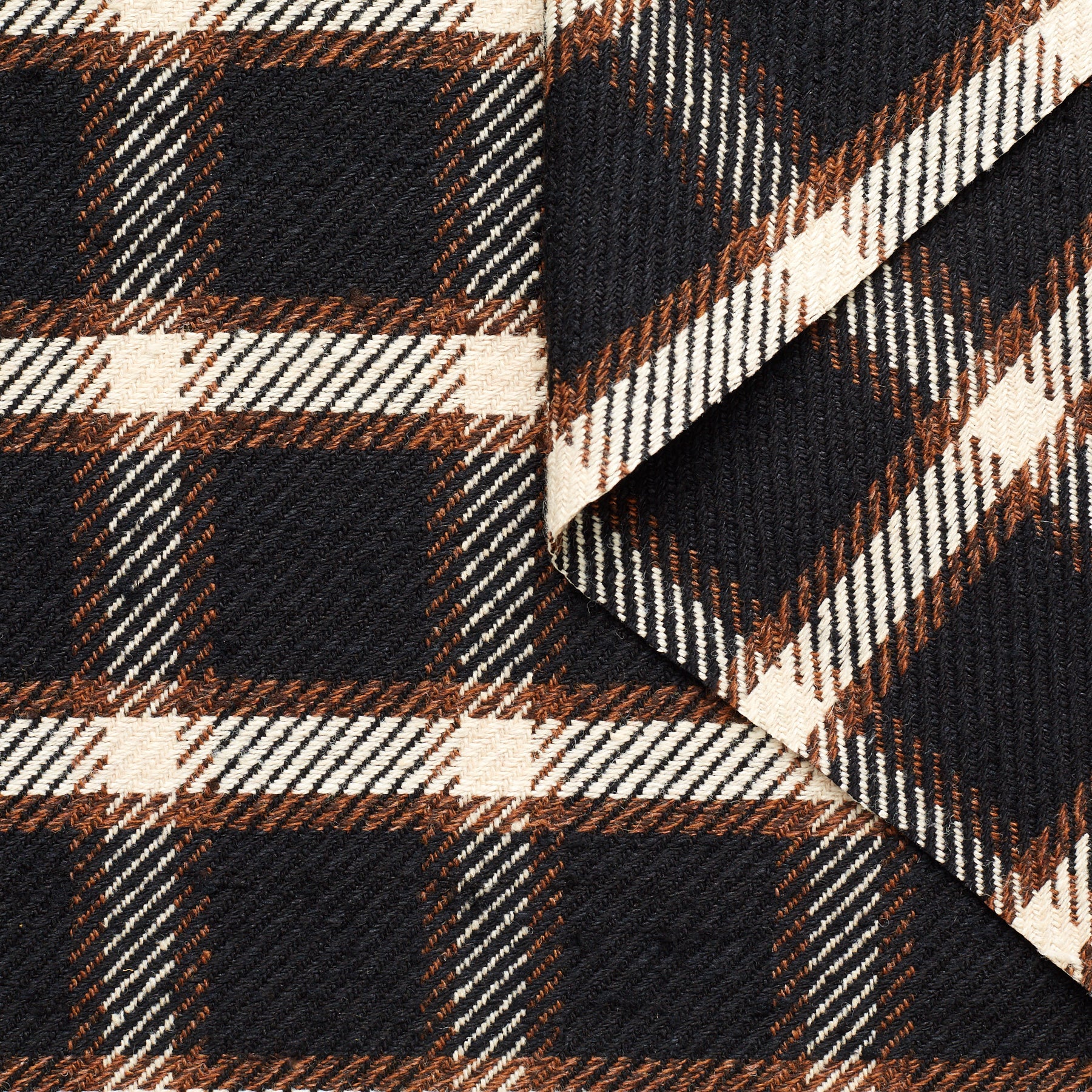 T23M05064 | Silk & Wool Check Tweed