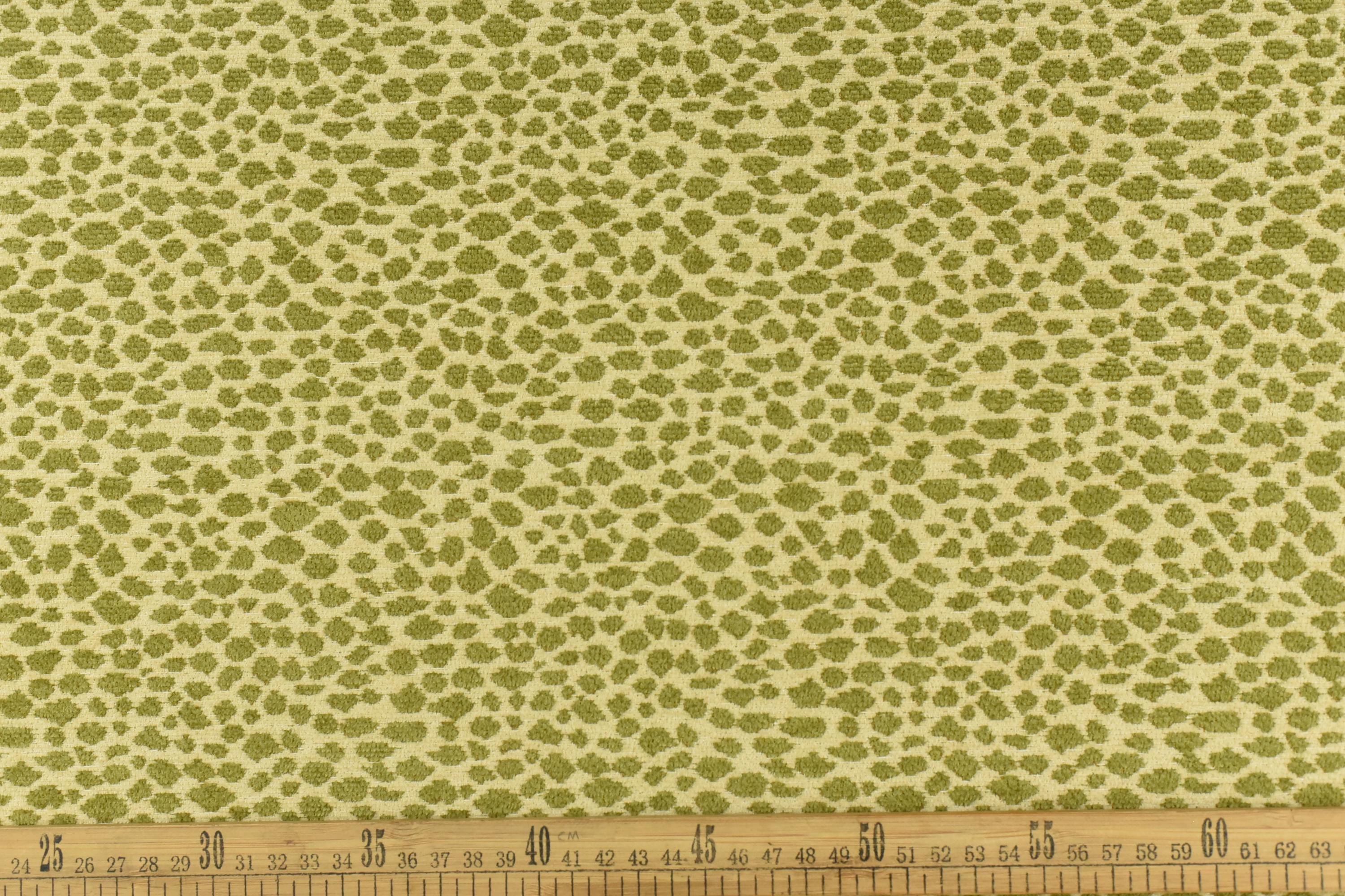 Vintage Leopard Animal Skin Textured Chenille Jacquard Upholstery Fabric For Chair Cushion|Small Leopard Woven Fabric For Farmhouse Decor